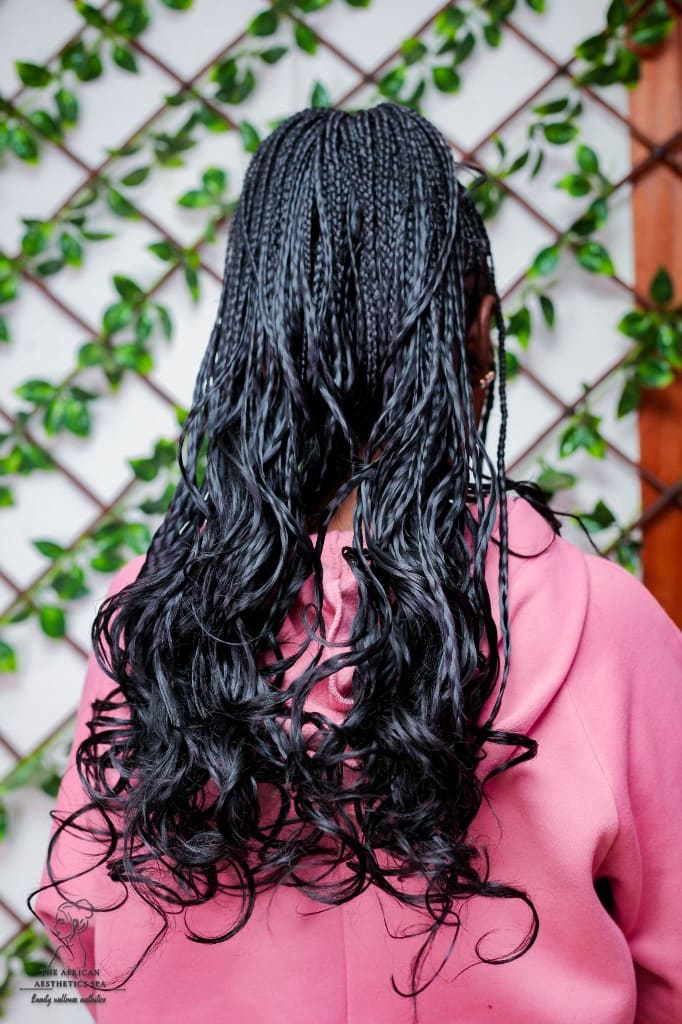 Hair Styling - Braids Back View