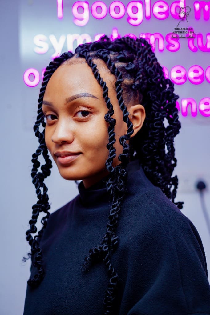 Hair Styling - Braided Twists Model